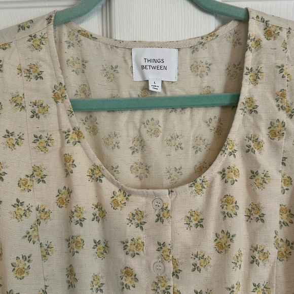 Babydoll Floral Dress - size Large - Picture 7 of 8